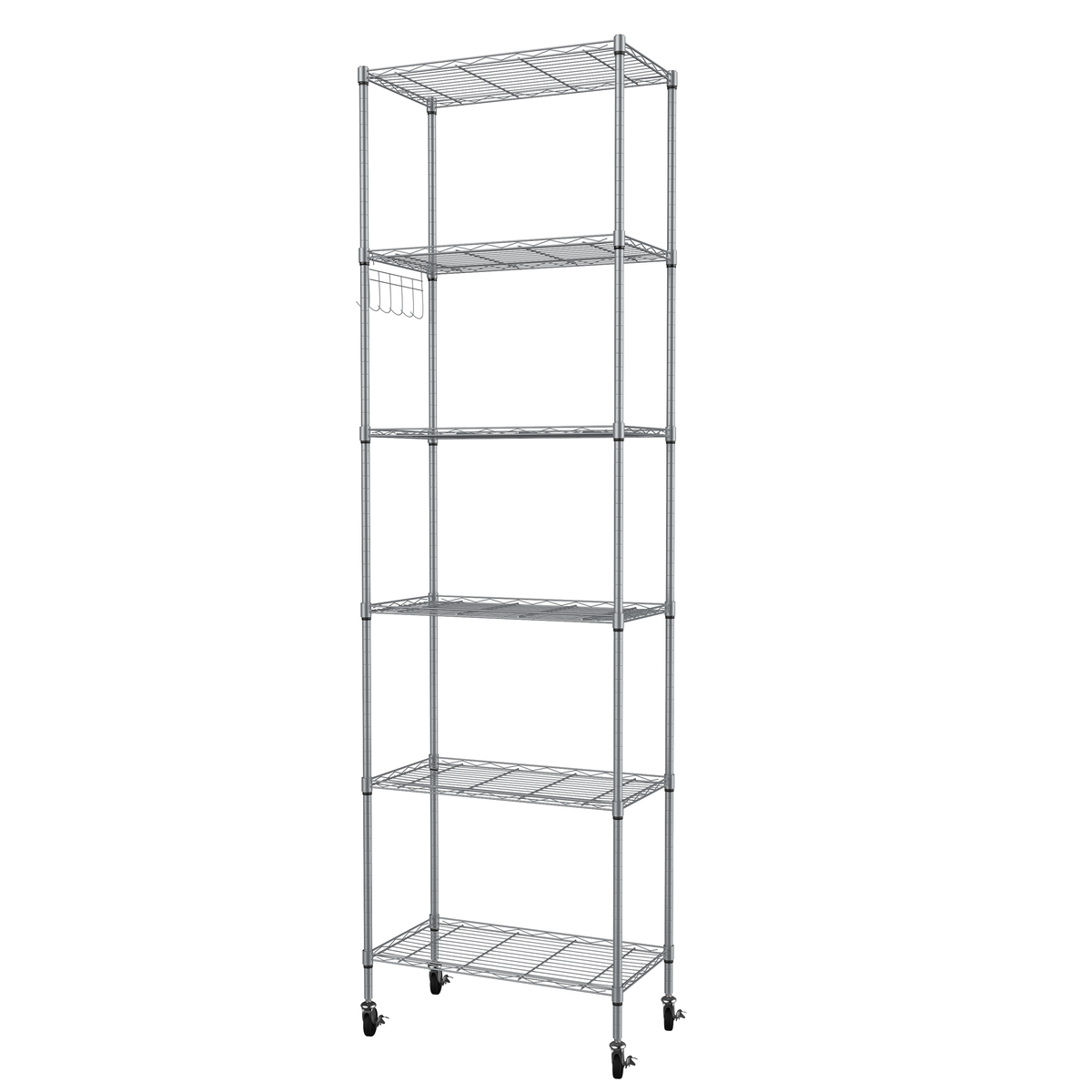 Homdox 6-tier Storage Shelf Wire Shelving Unit Free Standing Rack Orga