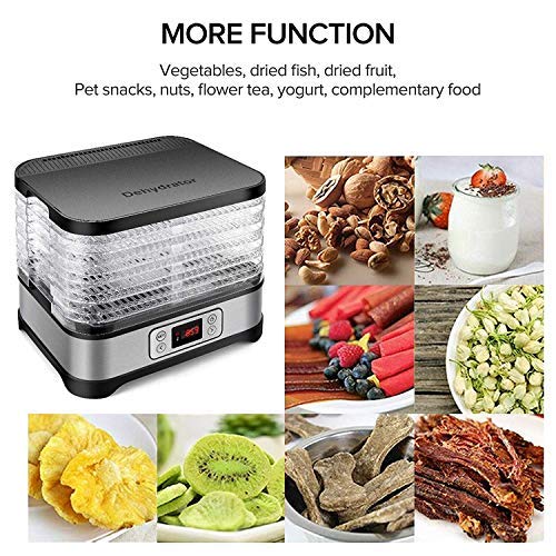 Homdox 8 Trays Food Dehydrator Machine with Fruit Roll Sheet, Digital Timer and Temperature Control, Dehydrators for Food and Jerky, Meat, F